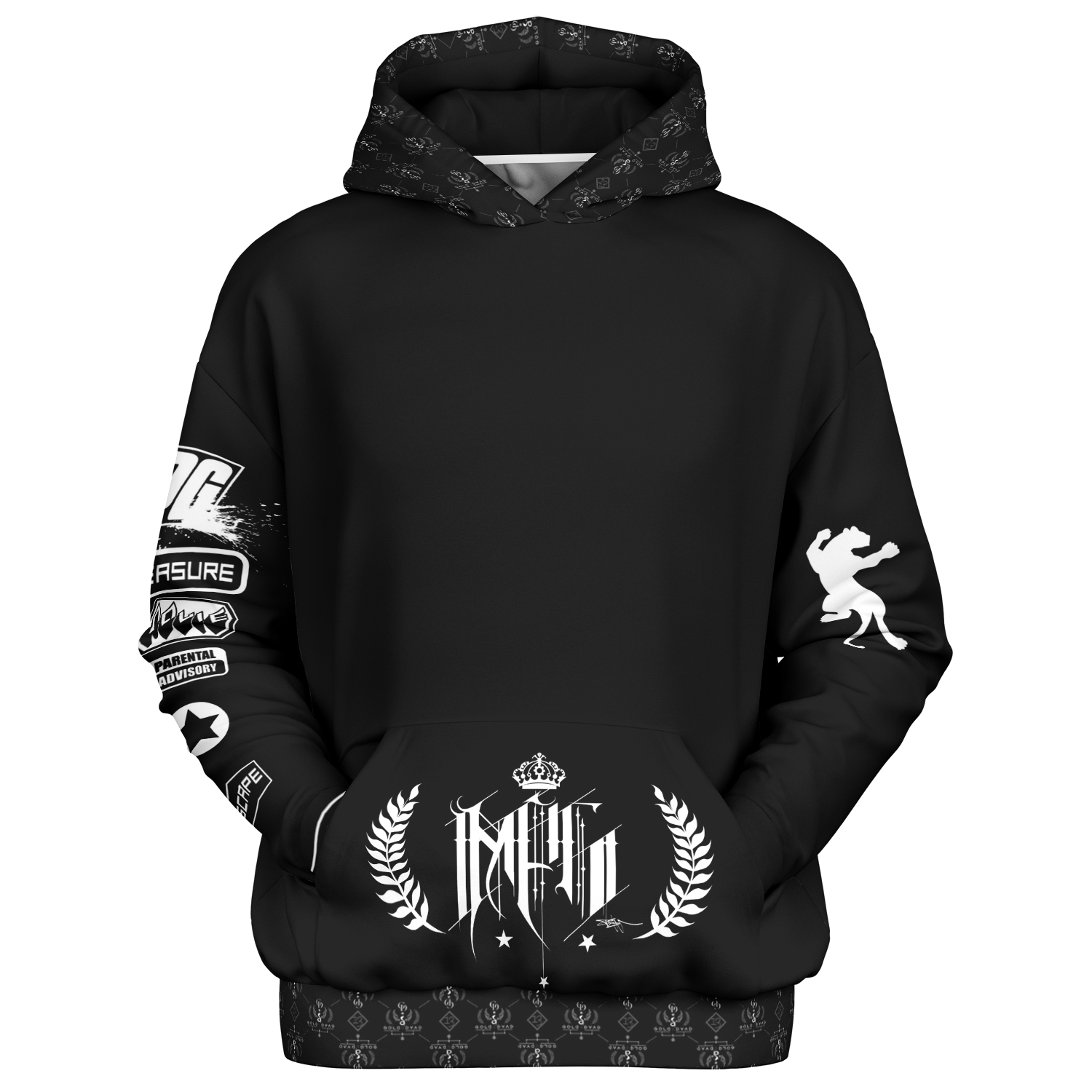 Enter the Tiger Oversized Hoodie - Max PAIN Griffin GOLD DYAD