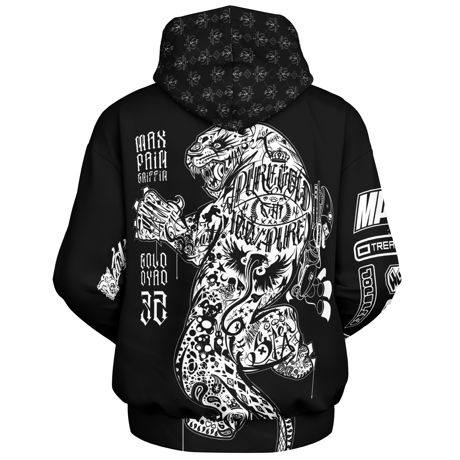 Enter the Tiger Oversized Hoodie - Max PAIN Griffin GOLD DYAD