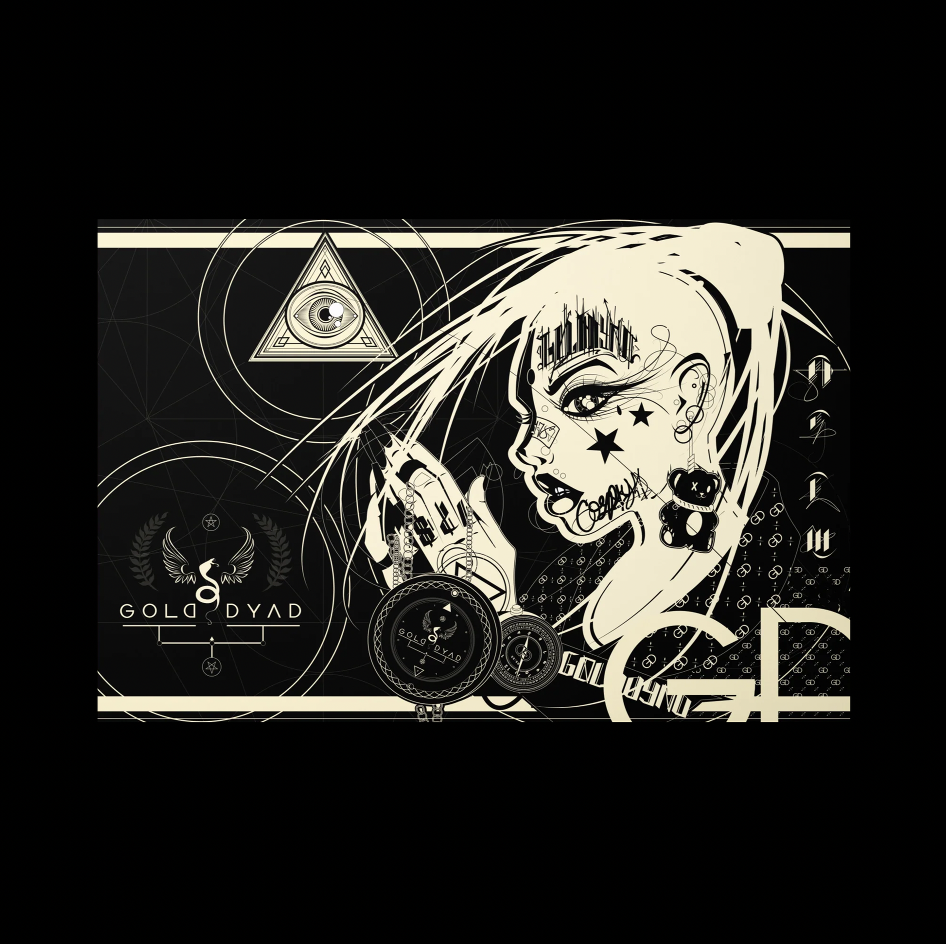 Awakening - Golden Empress - Metal Wall Art