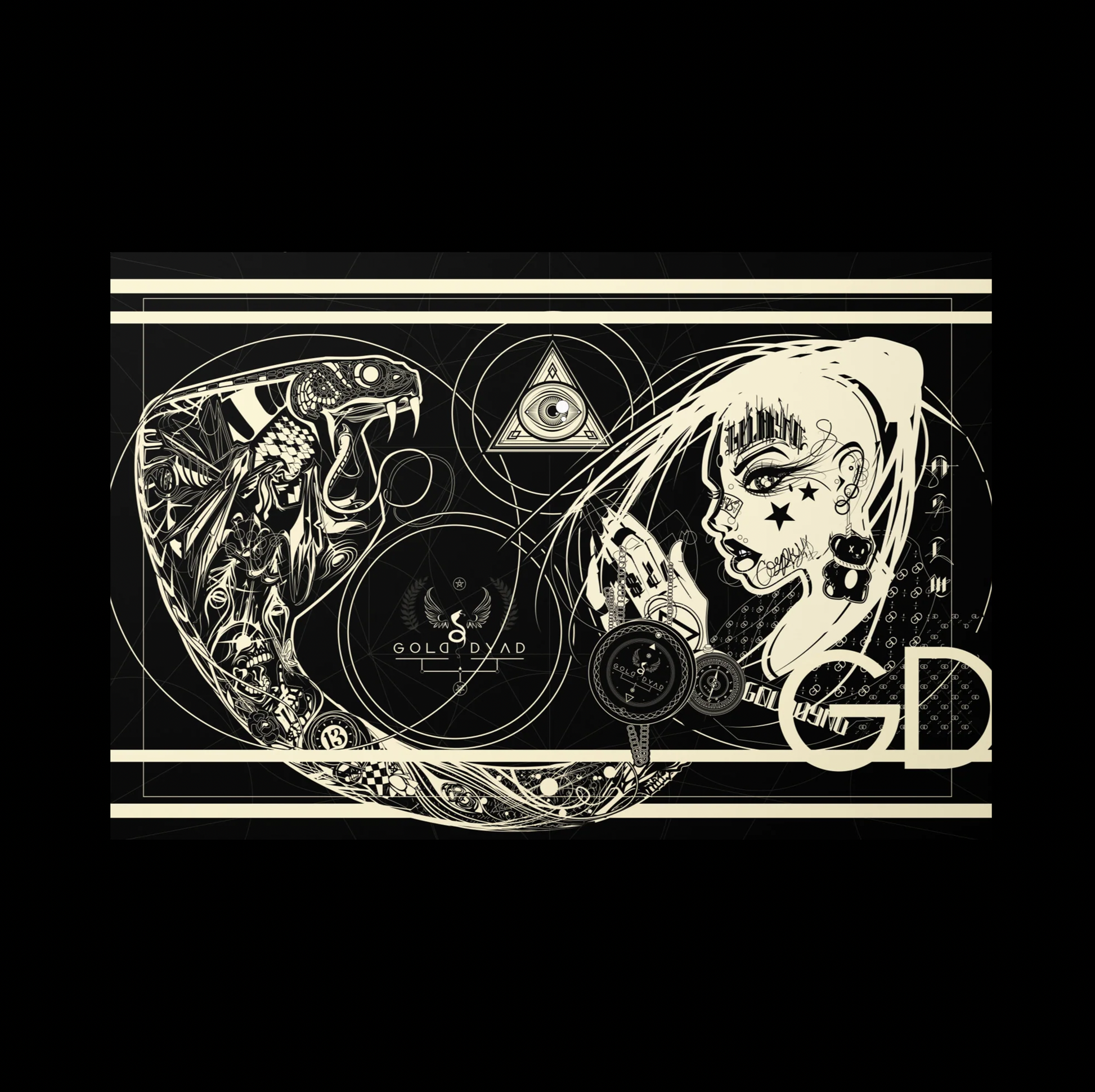Awakening - Cobra & Empress - Metal Wall Art