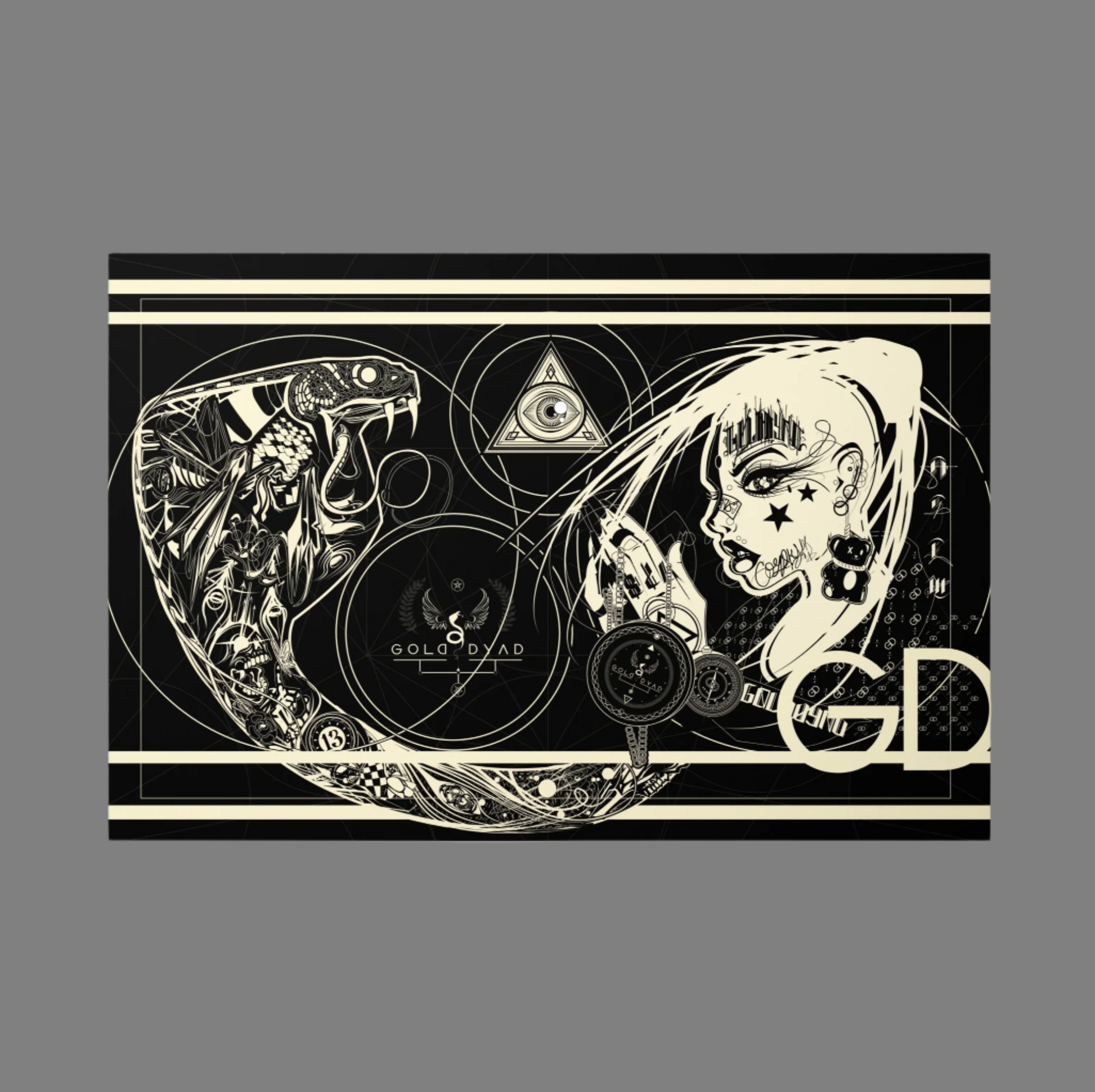 Awakening - Cobra & Empress - Metal Wall Art