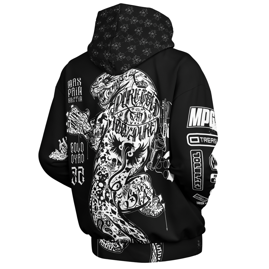 Enter the Tiger Oversized Hoodie - Max PAIN Griffin GOLD DYAD