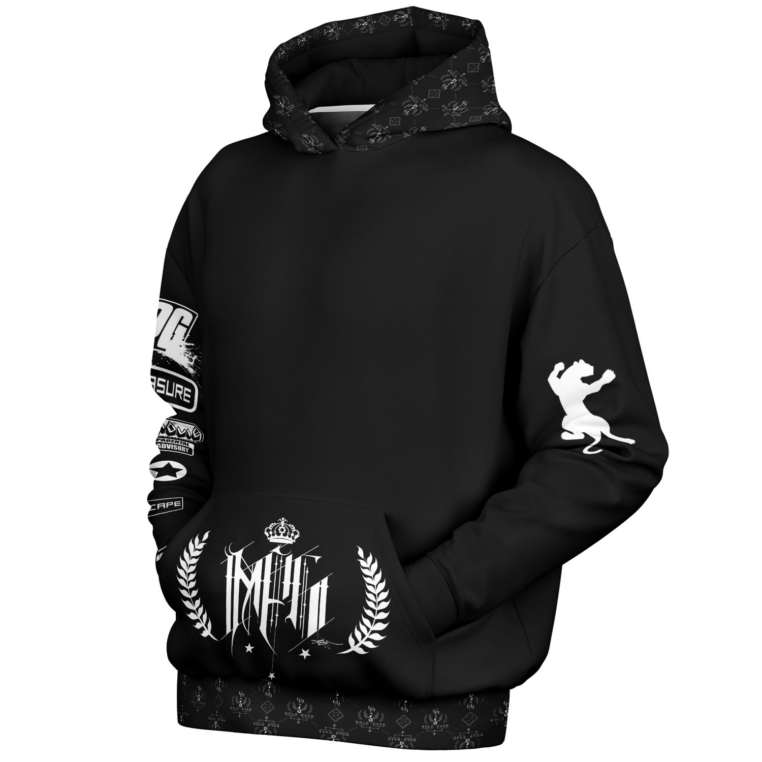 Enter the Tiger Oversized Hoodie - Max PAIN Griffin GOLD DYAD