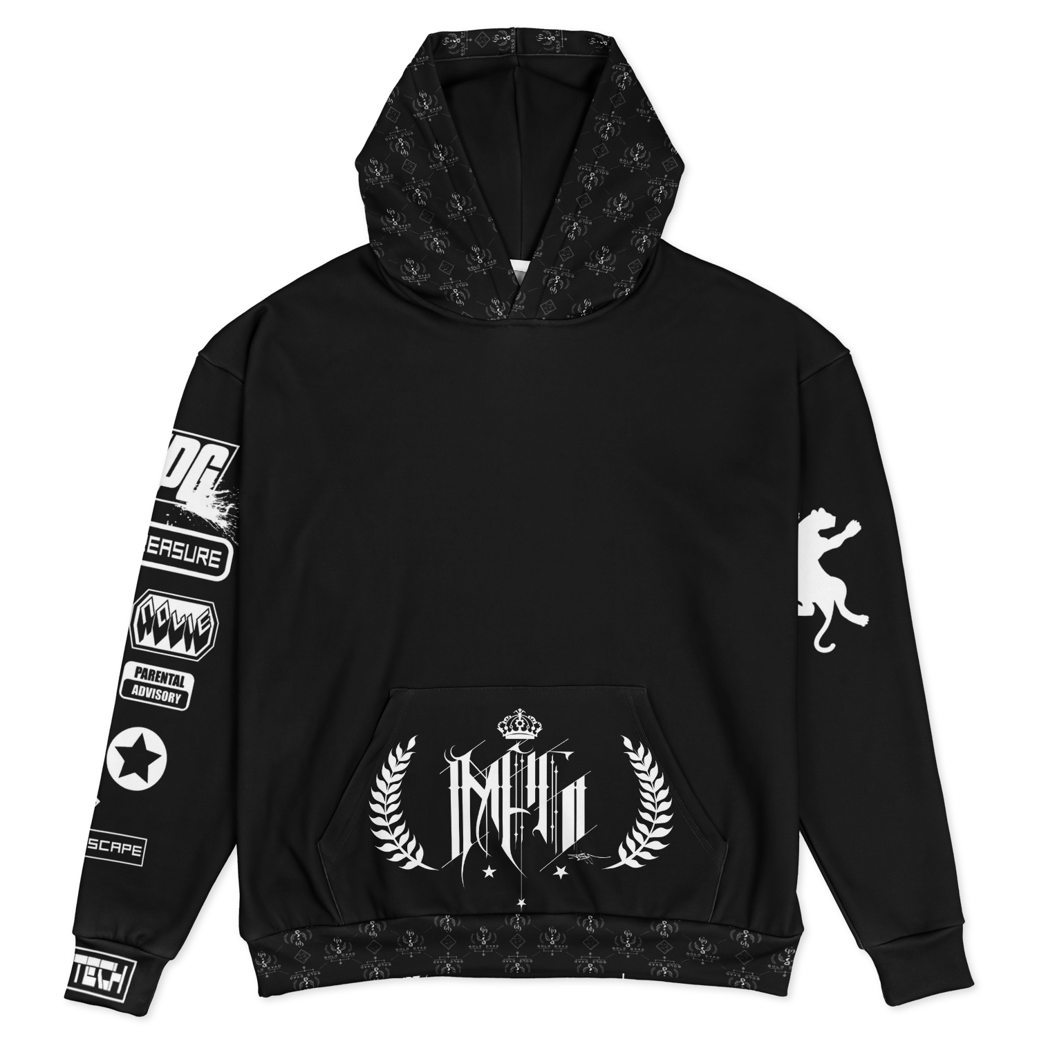 Enter the Tiger Oversized Hoodie - Max PAIN Griffin GOLD DYAD