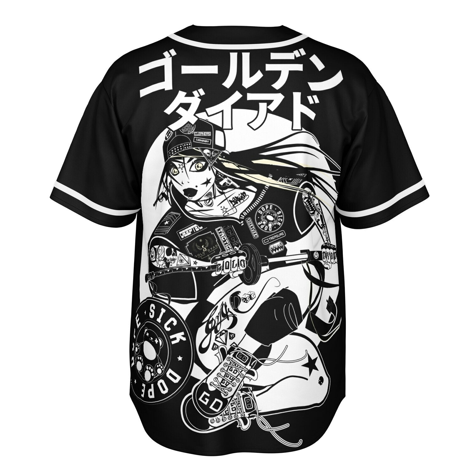 Reversible Baseball Jersey - King and Queen of Death